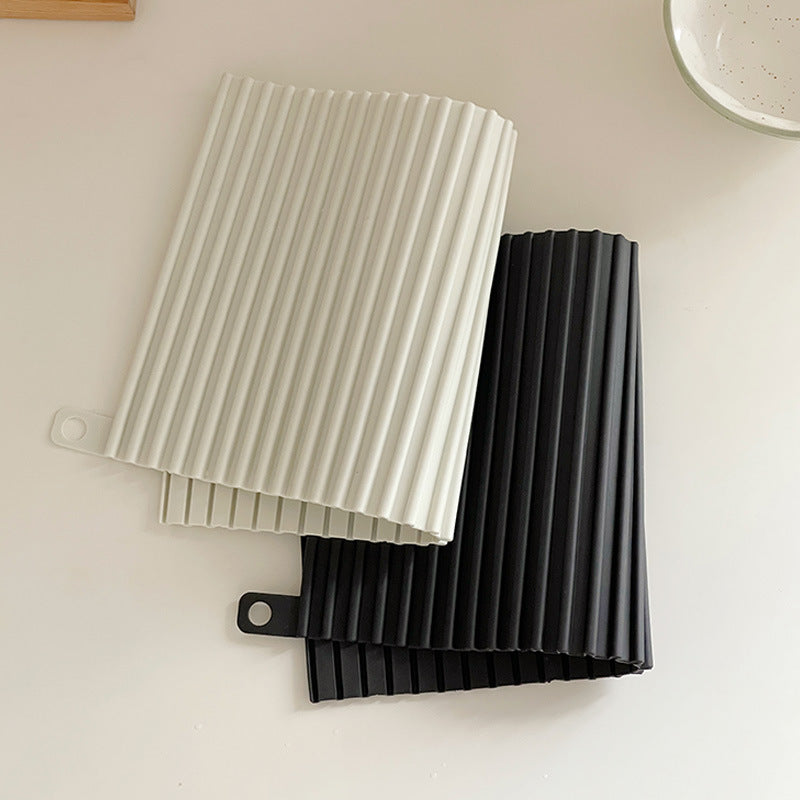 Silicone Draining Pad Heat Insulation Non-Slip Cushion for Dinnerware