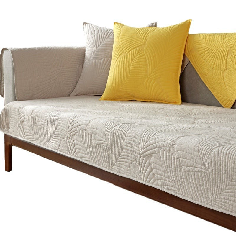 Simple Nordic Cotton Sofa Cushion Cover Non-Slip Four Seasons Home Decor