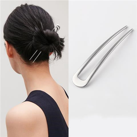Pearl Metal Hairpin - Korean Style Hair Accessory