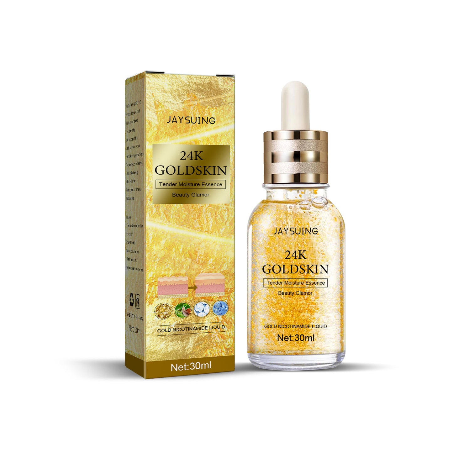 24K Gold Collagen Face Serum - Moisturizing & Skin Tightening Essence 30ml