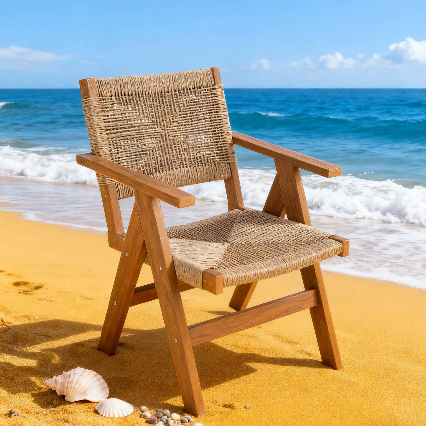 HIPS Sturdy Outdoor Dining Chair Ideal For Deck Dinner Parties &