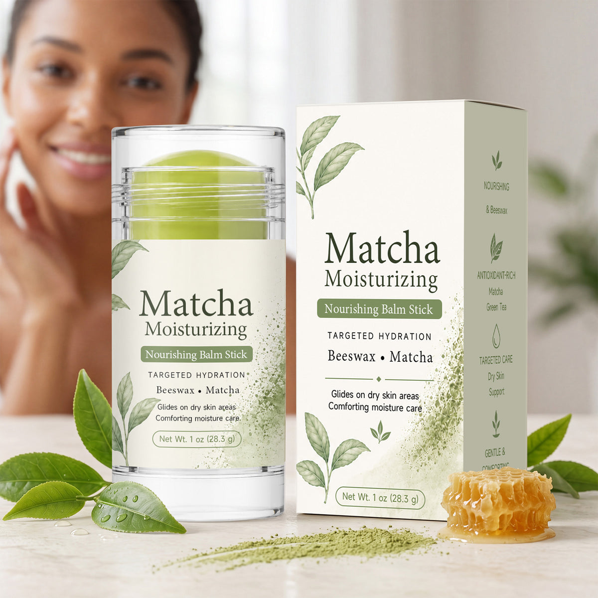 Matcha Moisturizing Skin-Softening Stick - Nourishing Face Care 28.3g