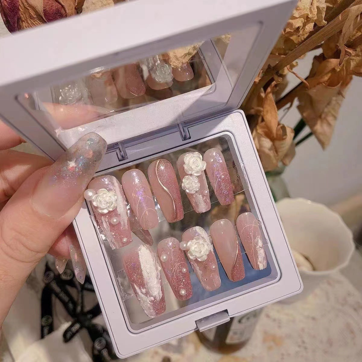 Fake Nail Stickers with Armor Classic Nail Tips for Nail Art and Manicure