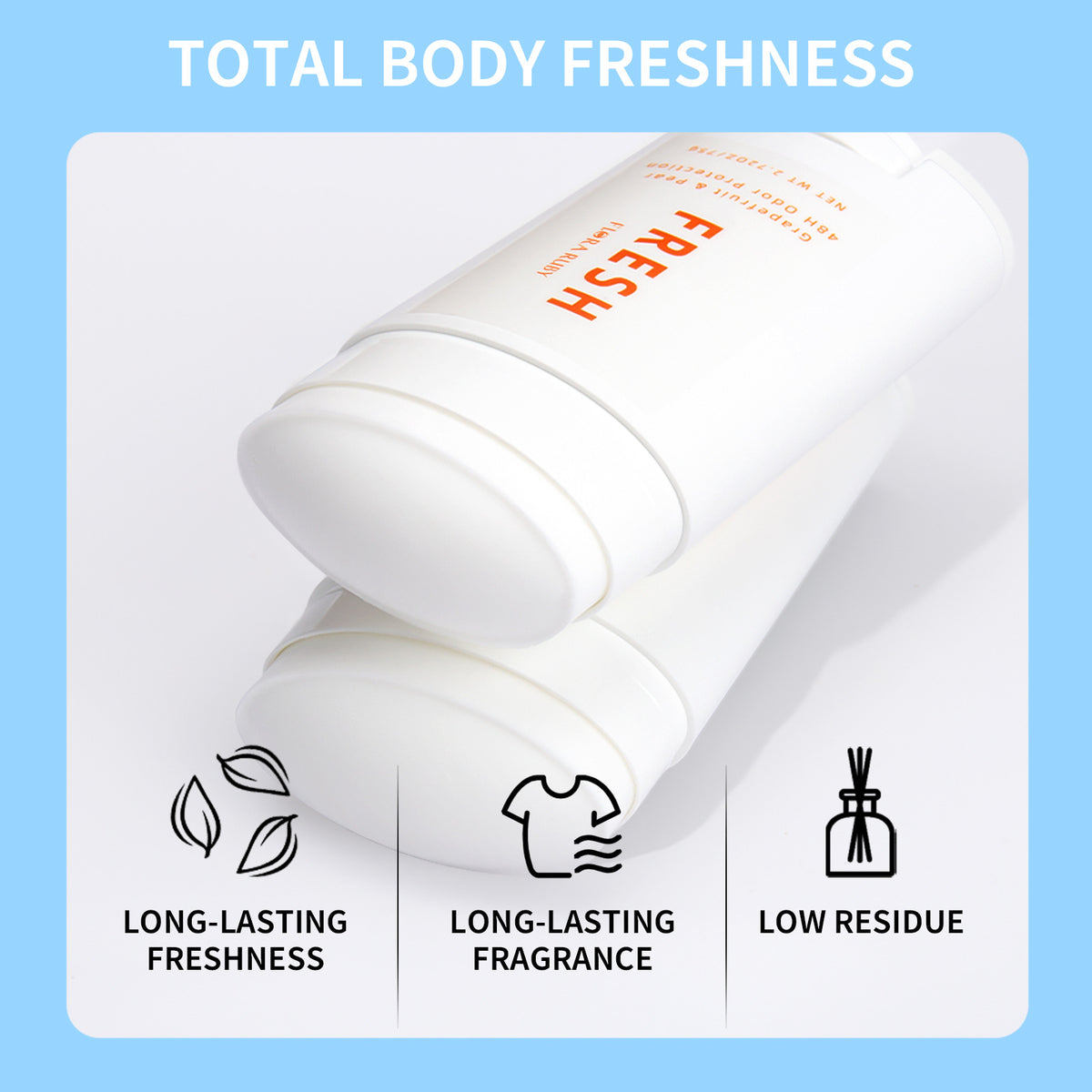 75g Underarm Deodorant Body Fragarance Sticks Aluminum-free To