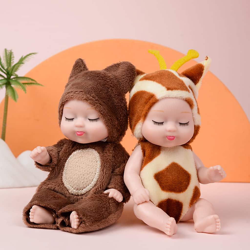 Set of 6 Realistic Baby Plush Dolls - Soft Toy Gift for Girls