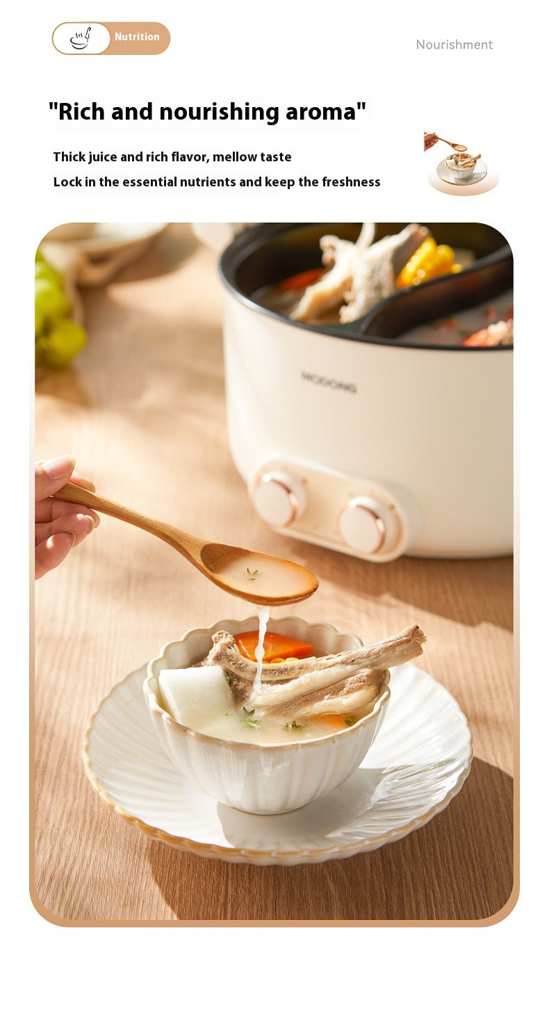 Large Capacity Electric Chafing Dish with Multi-Functional Heating for Home & Kitchen