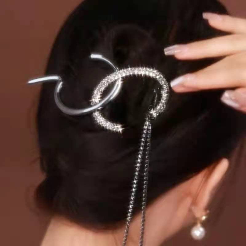 Double C Twist Hairpin Clip - Black