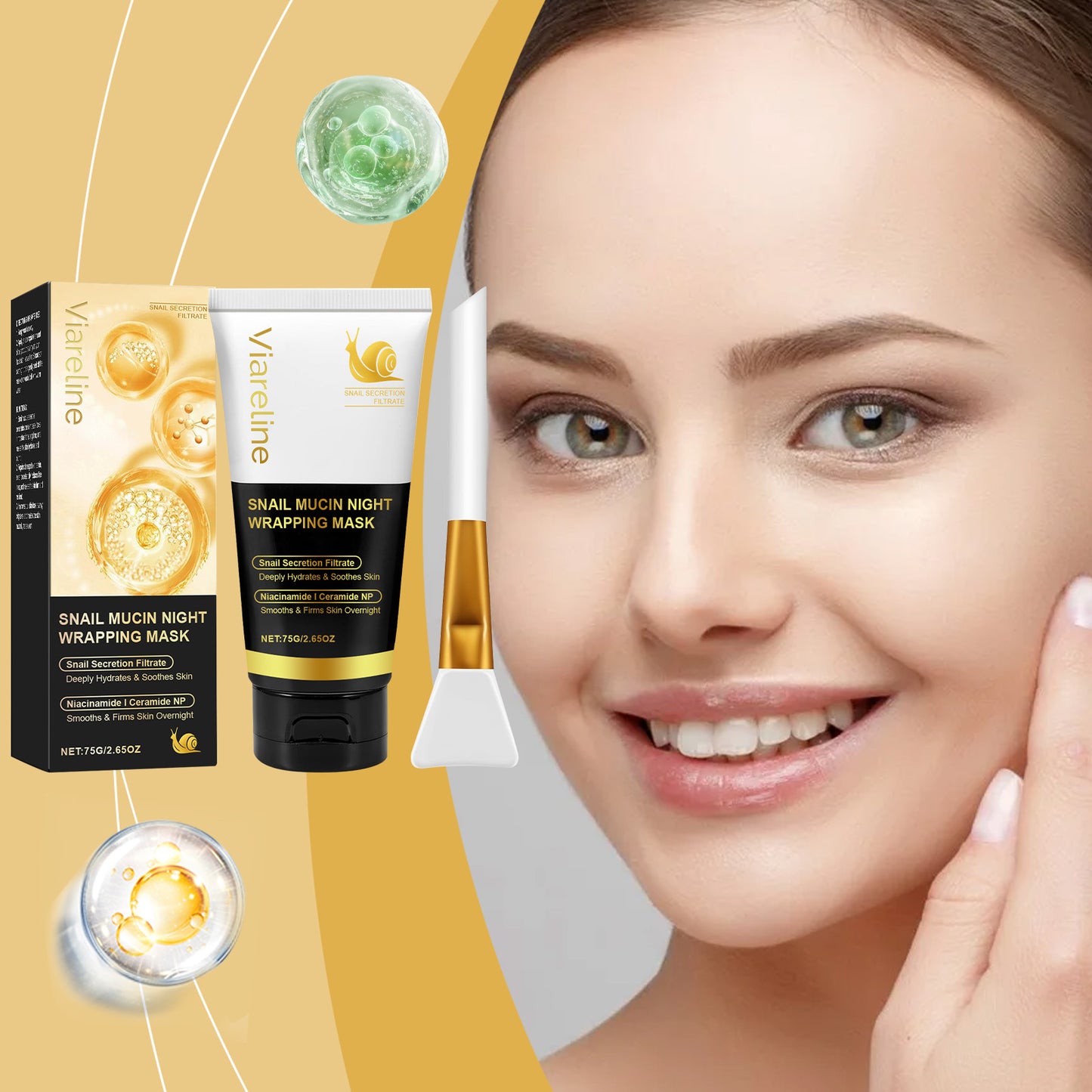 Turmeric Sleeping Mask - Hydrating & Exfoliating Gel Face Treatment