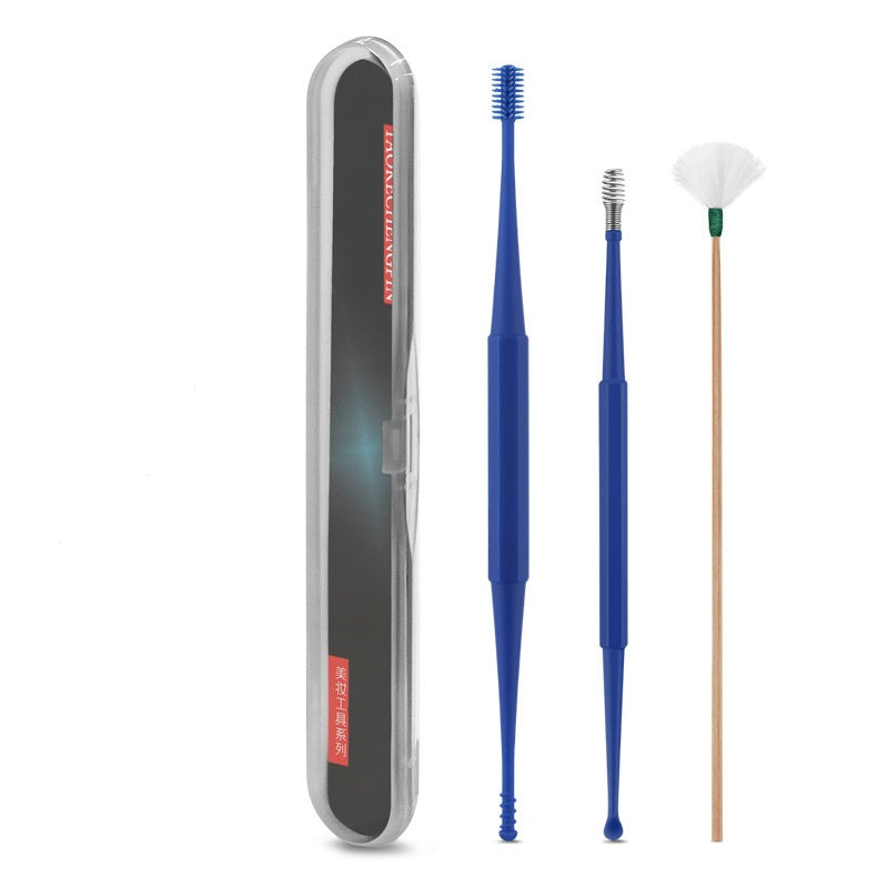 Ear Picking Tools Double-Head Silicone Ear Curette Spiral Massage Device