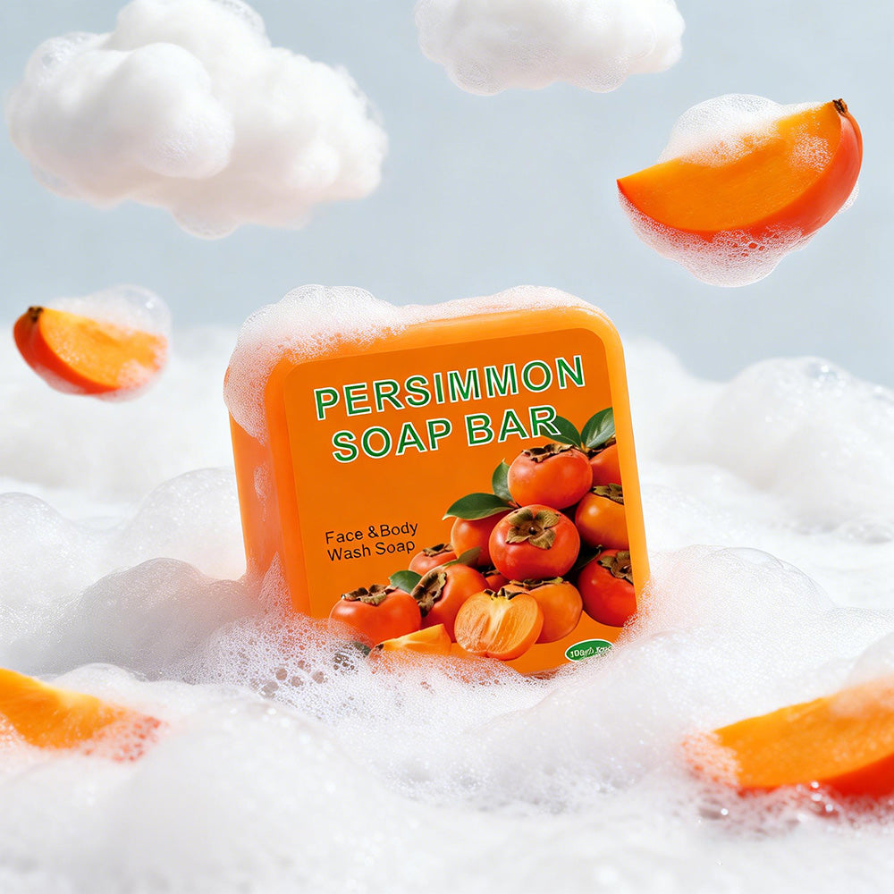 Persimmon Bar Soap, 100g – Rounded Square