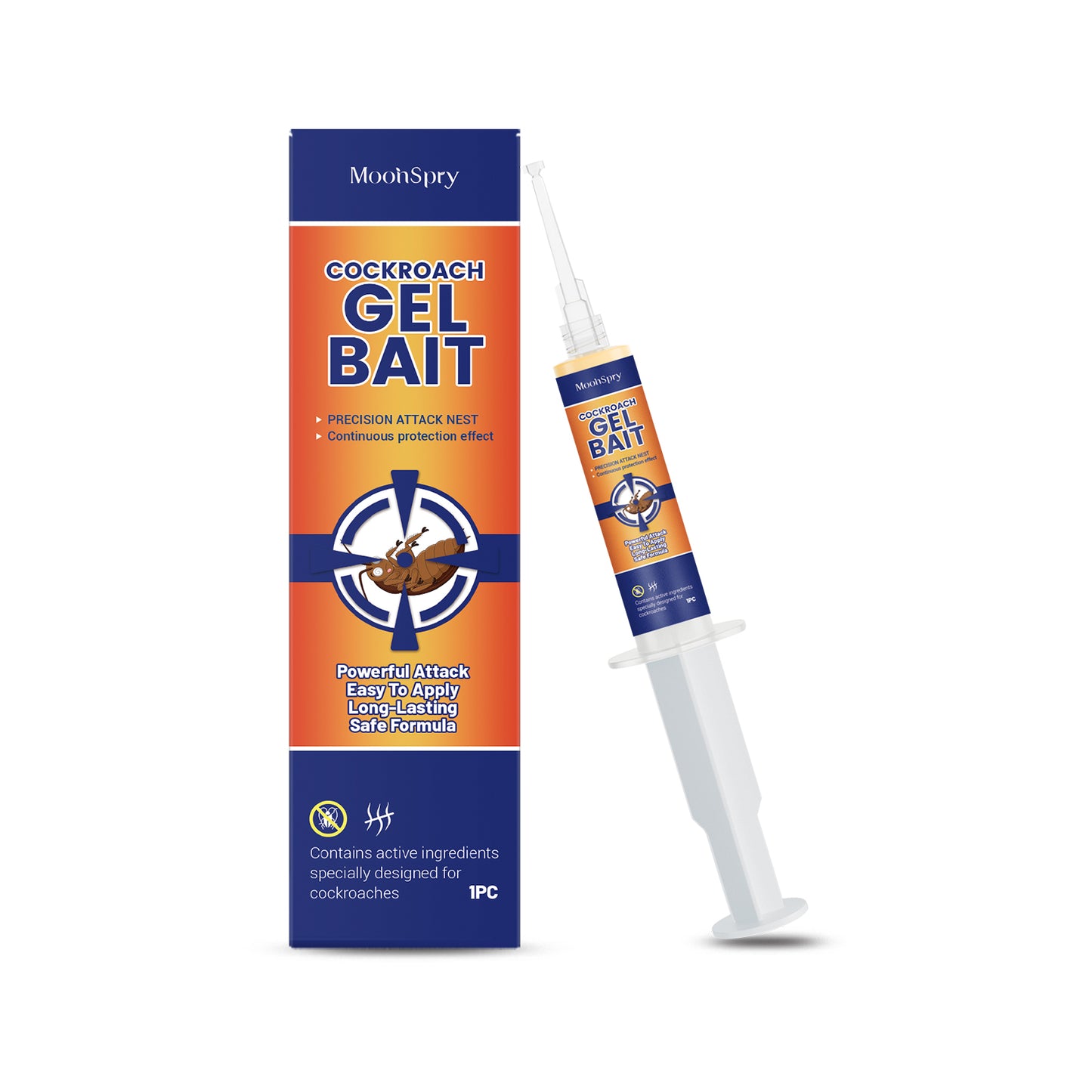 Cockroach Gel Bait - Pest Control Trap for Kitchen and Home Use