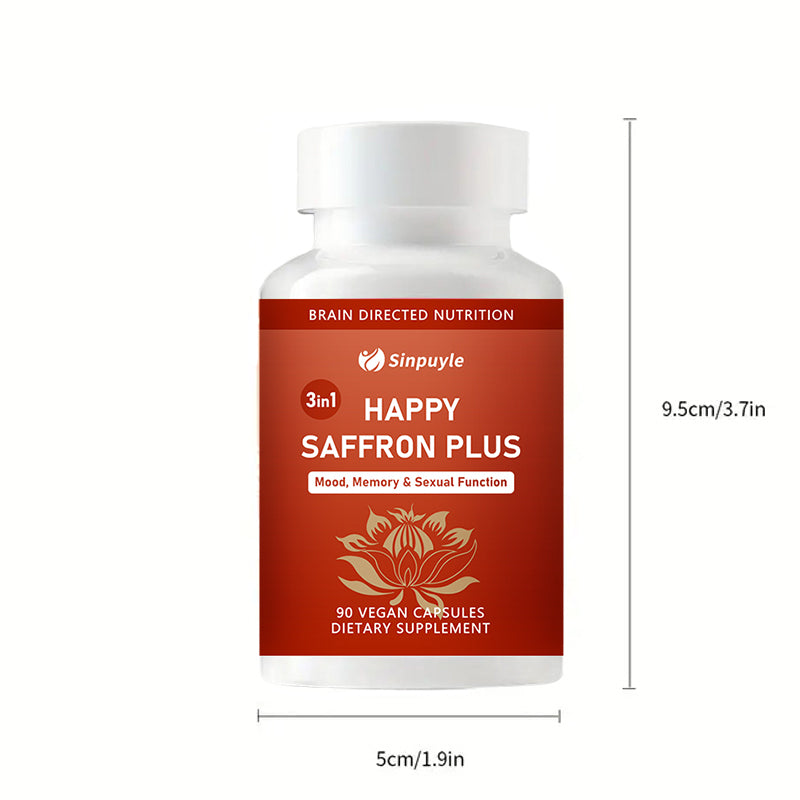 Saffron Supplement with Curcumin & Zinc - Mood, Memory & Eye Health Support