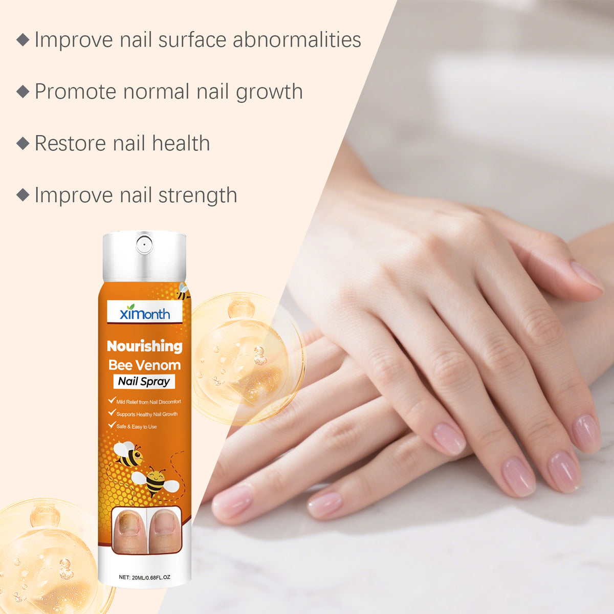 Nail Nourishing Spray 20ml - Strengthens & Repairs Nails