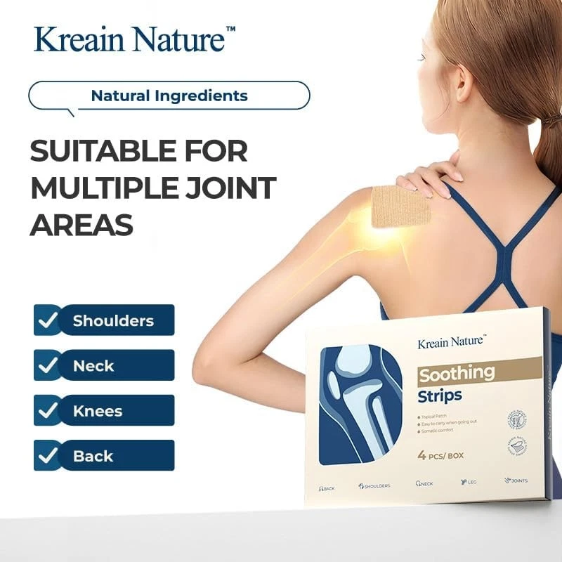 Natural Joint Soothing Patches for Shoulder, Arm and Knee Pain - 4-Pack