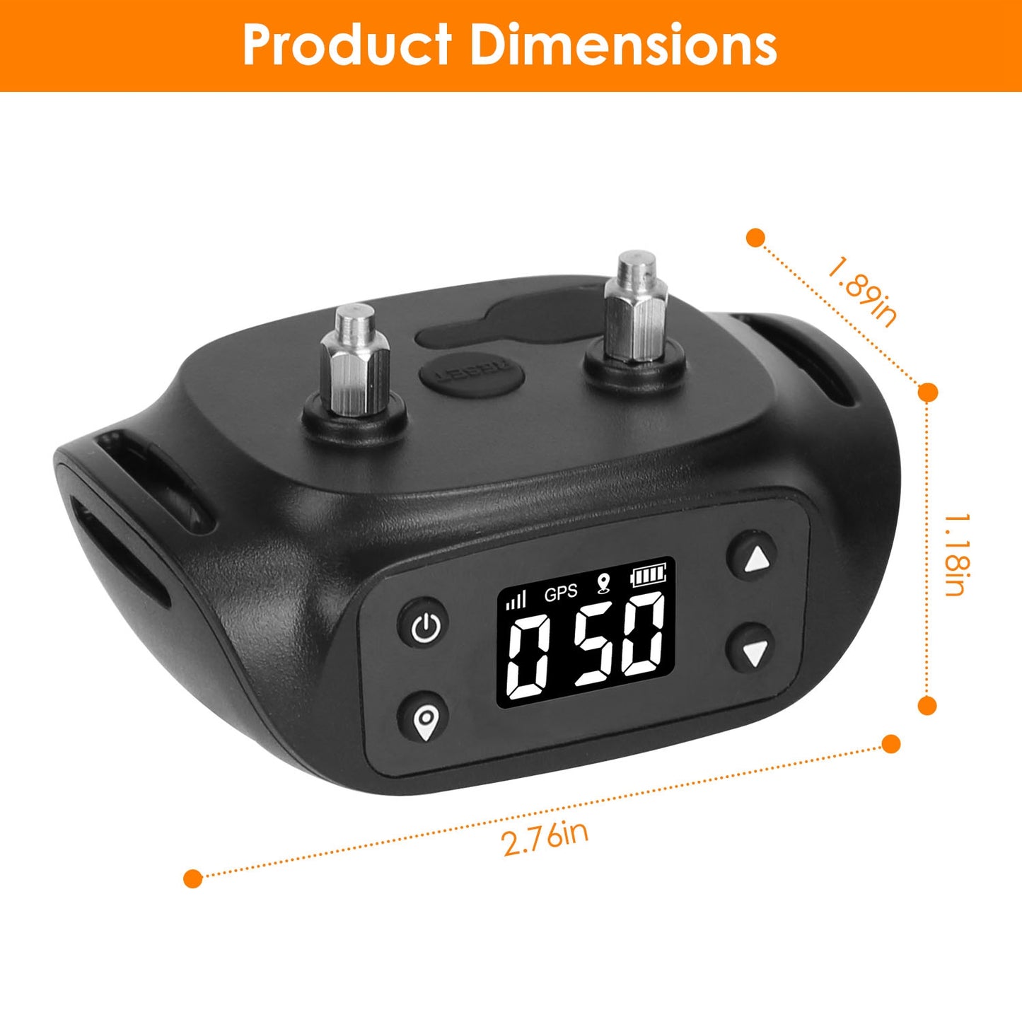 Wireless GPS Dog Fence Collar - Virtual Boundary, Waterproof, Up to 2887ft Radius
