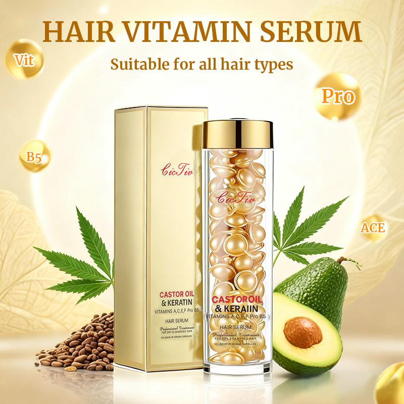 Portable Hair Oil Capsules - Travel-Friendly Nourishing Hair Treatment