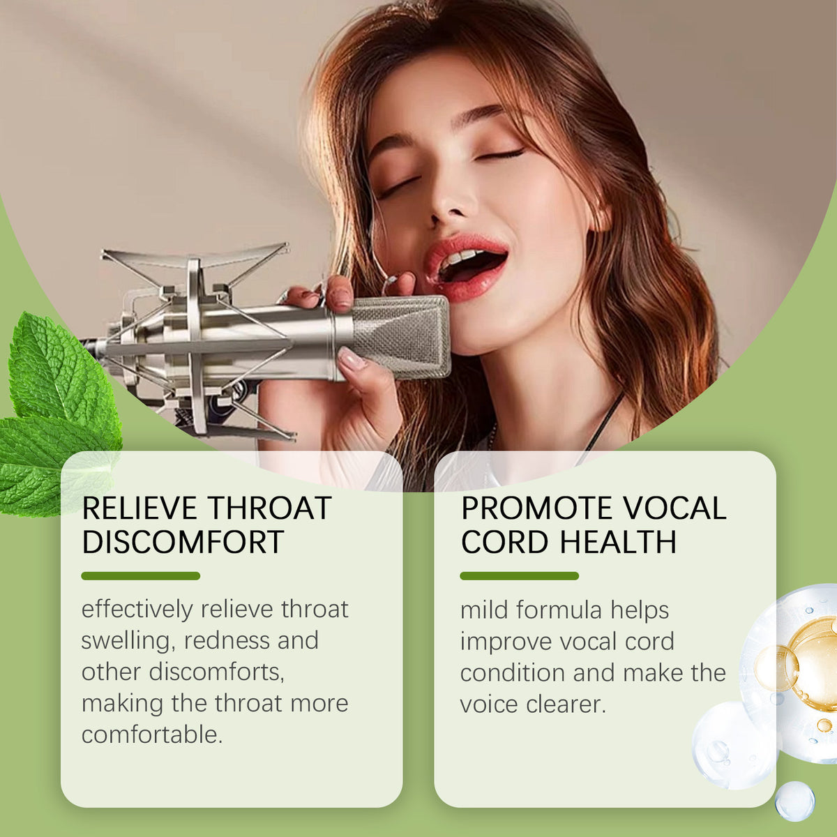 Vocal Throat Care Drops Body Treatment 59ML