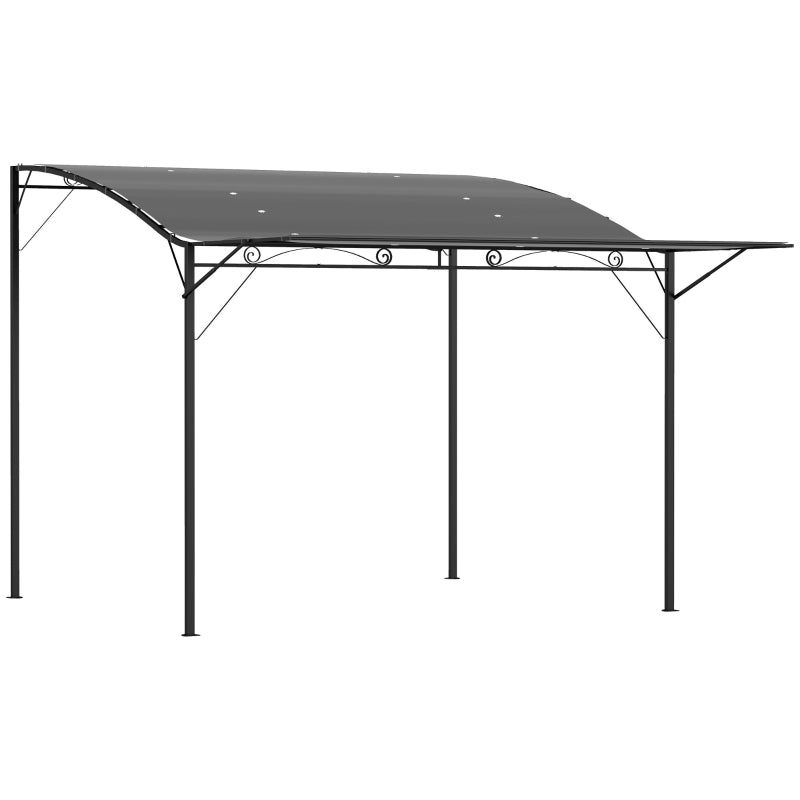 Outdoor Pergola Gazebo for Garden Patio Deck Camping - Dark Gray
