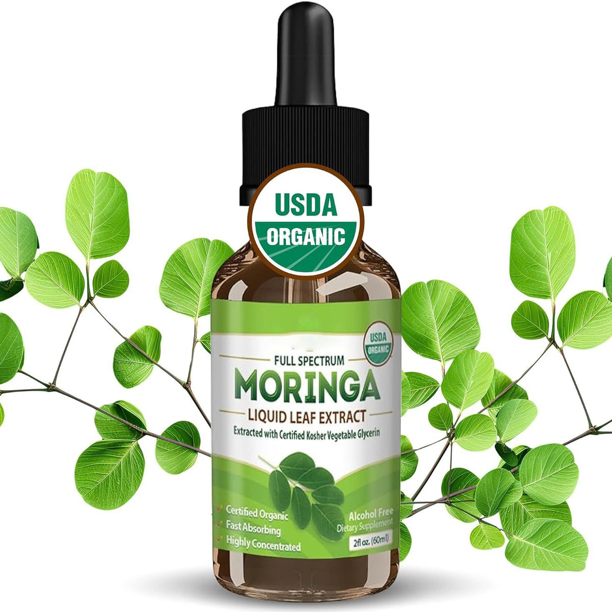 Moringa Leaf Powder Drops 60ml