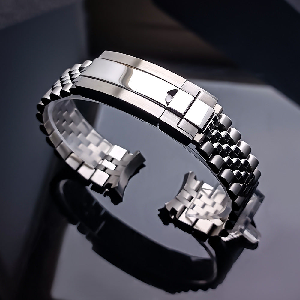 39.5mm Watch Case Components for NH34 Mechanical Movement - Silver