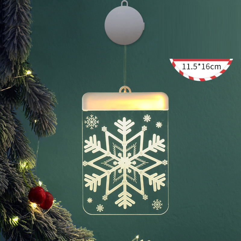Christmas Hanging Bell and Snowflake String Lights - Festive Decor