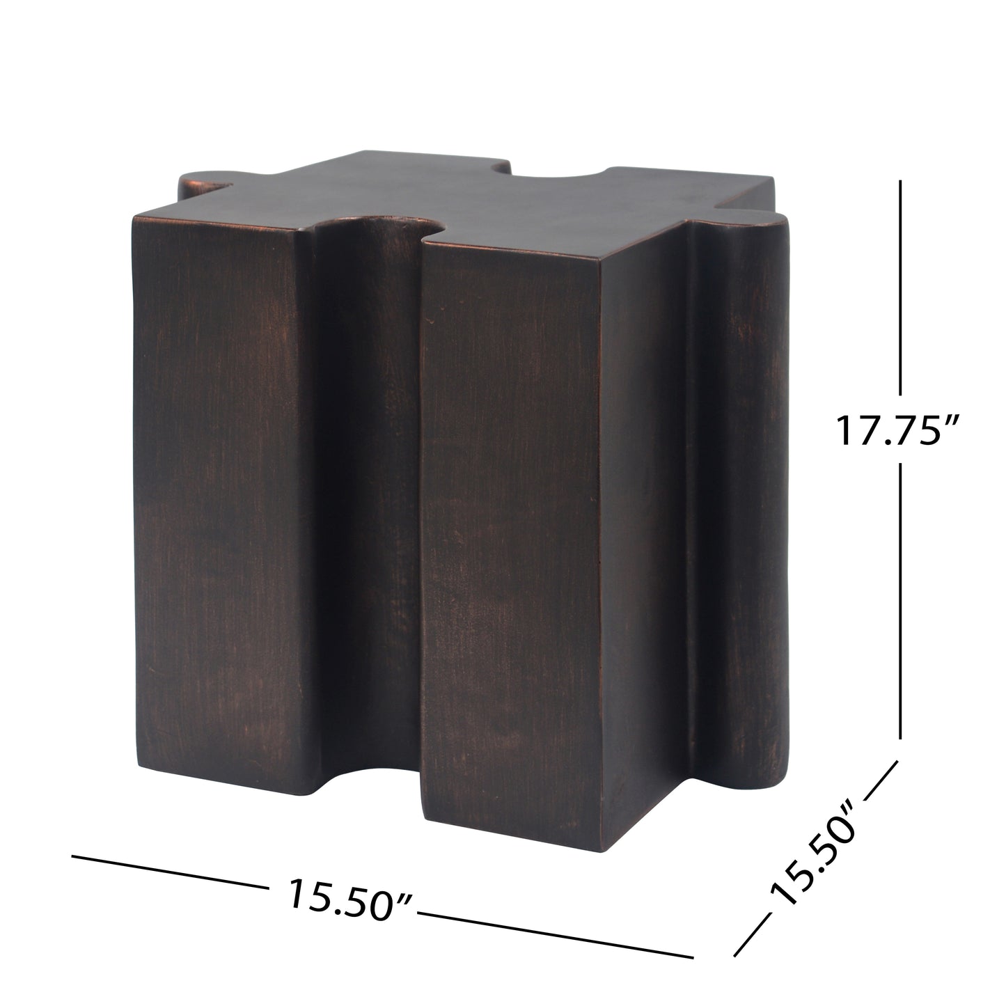 3-Piece Artistic Puzzle Table Set,Modular MGO Side Tables With