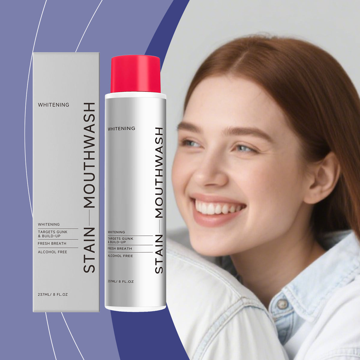 Stain-Removing Whitening Mouthwash 237ml