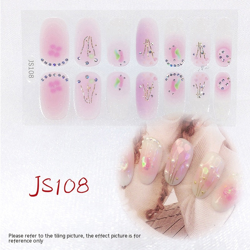 3D Crystal Nail Art Sticker Set - Crystal Glass Nail Film for Manicure
