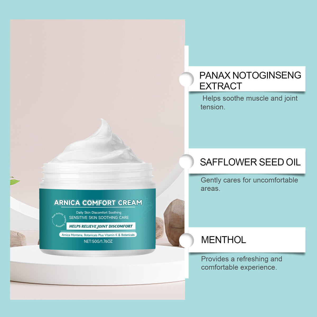 Herbal Bruise Relief Balm 50g - Soothing Pain & Skin Recovery Cream