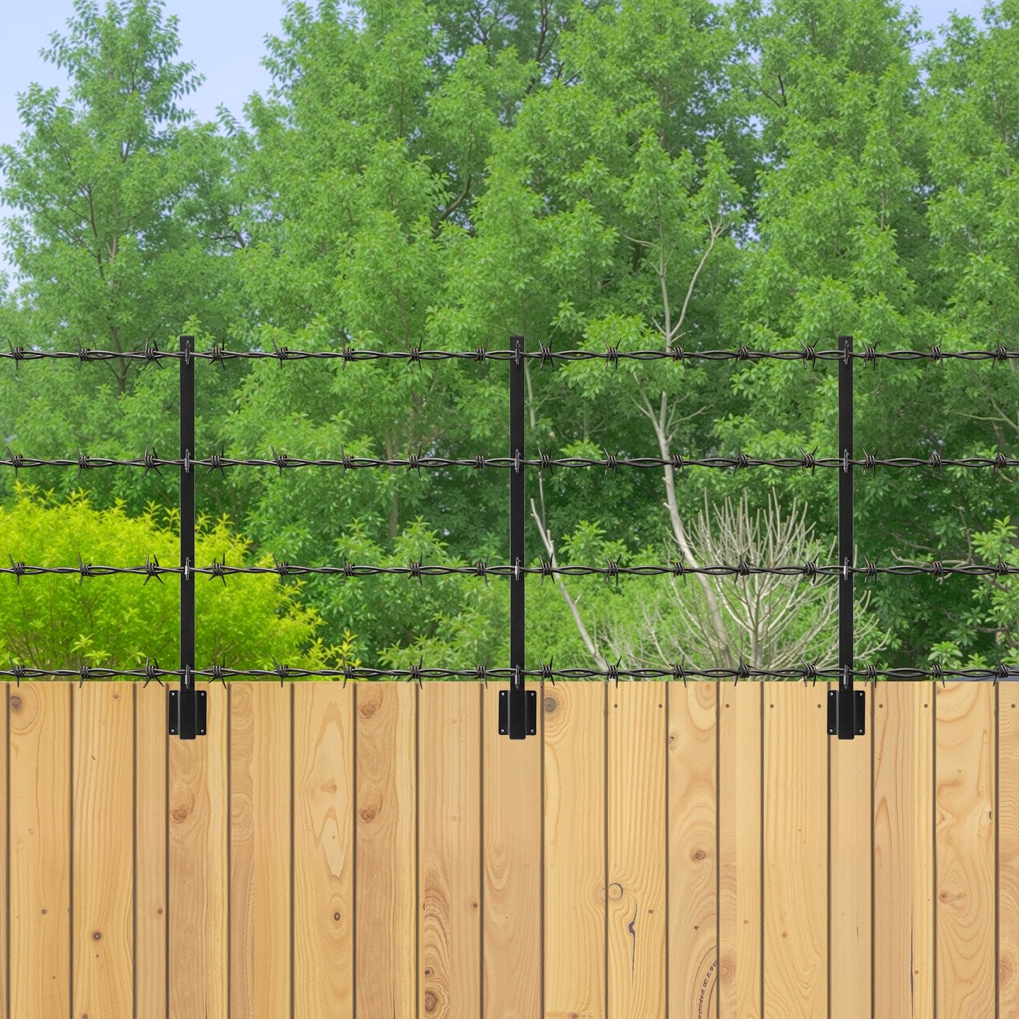 Fence Post Extender 12-Pack, 32.1-inch Fence Height Extension Arms for Garden