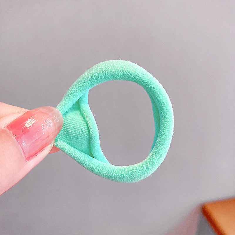 Elastic Hair Rope Set for Salon & Styling - Colorful Nylon Hair Bands