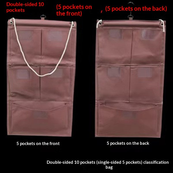 Multi-Functional Home Linen & Cleaning Cart with Hanging Cloth Bag