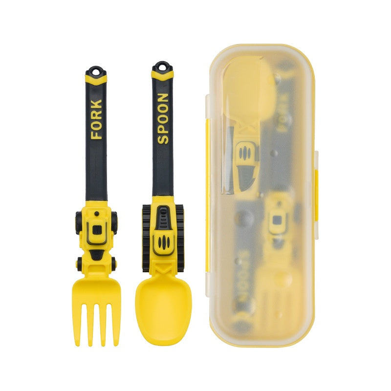 Children's Heavy Duty Plastic Construction Vehicle Shovel and Fork Set