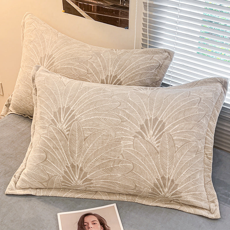 Extra-Thick Milk Velvet Pillowcases - Soft Home Textiles, 1 Pair