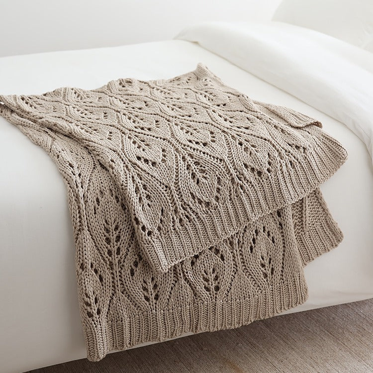 Nordic Style Knitted Sofa Blanket 127x152cm - Home Textiles