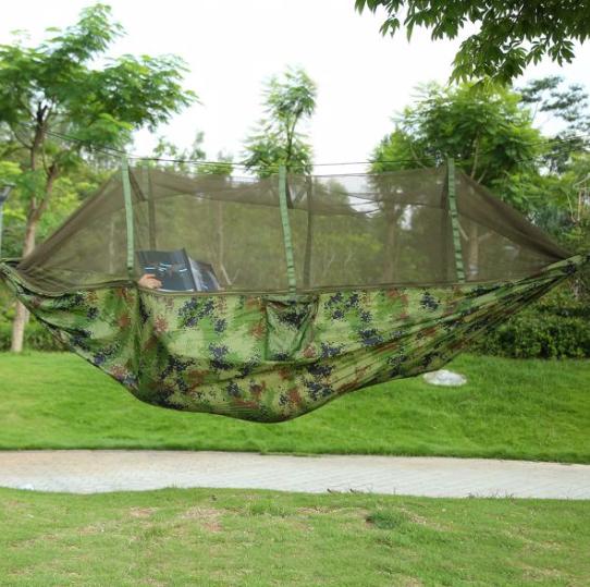 Outdoor Anti-Bug Hammock with Fine Mesh Mosquito Net