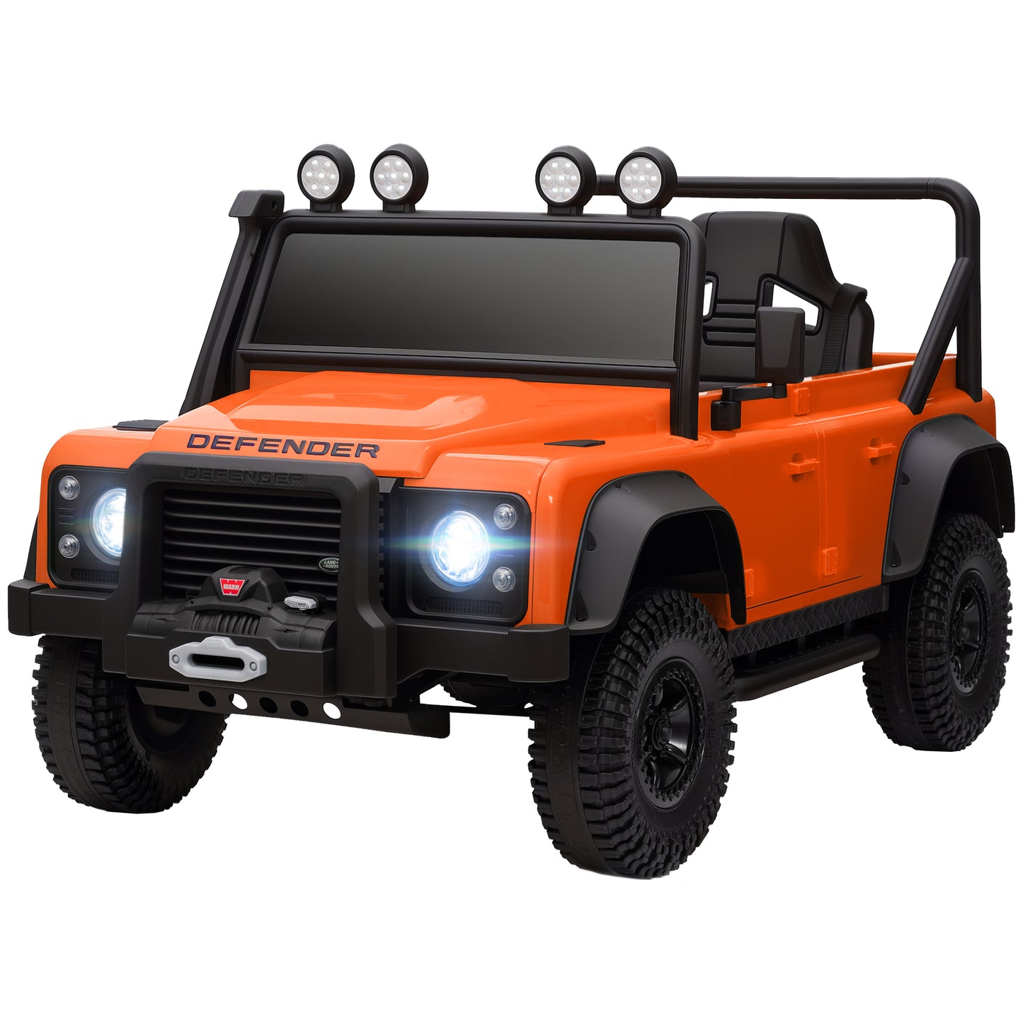 Electric Ride-On Car with Remote Control - Orange