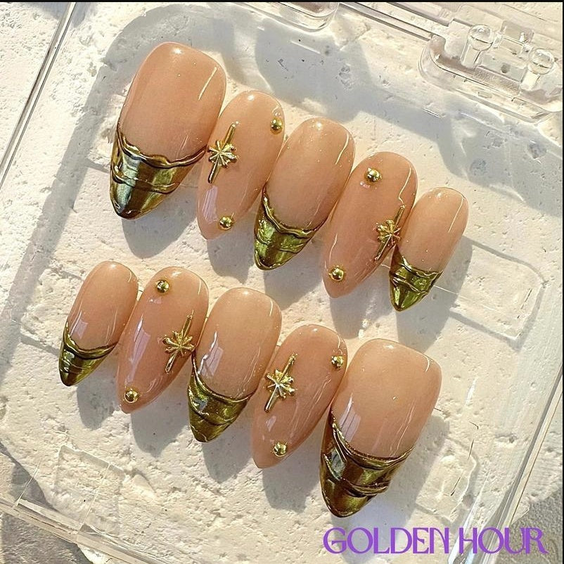 Professional Press-On Nail Patches - Easy Application Nail Art Set