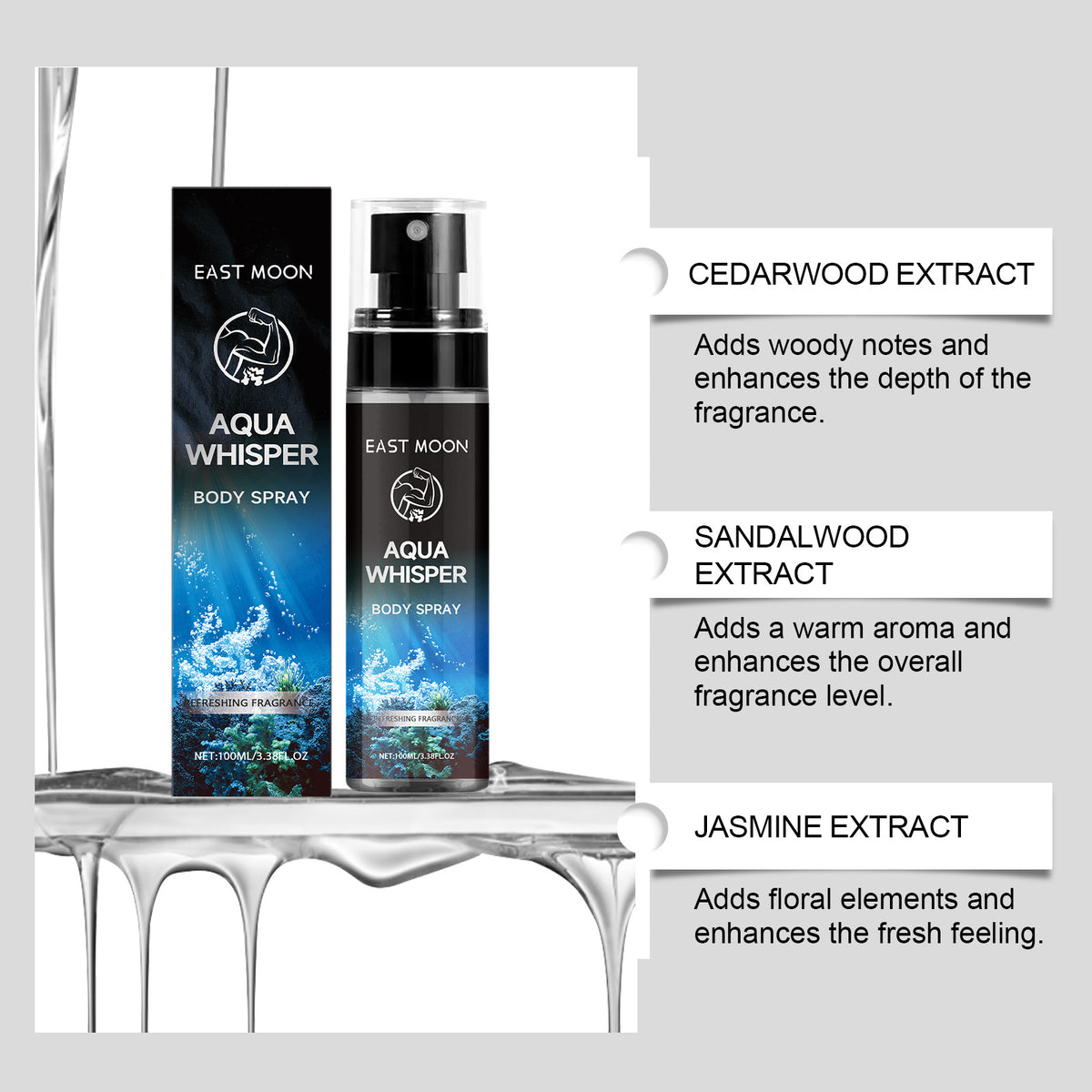 Refreshing Skin Natural Fragrance Portable Elegant Niche