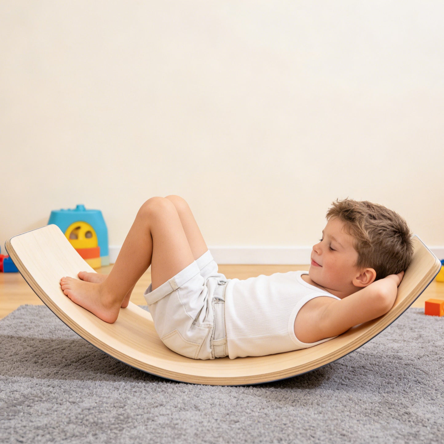 32 Inch Rocker Board Sensory Training Kids Balance Seesaw 300 Lbs