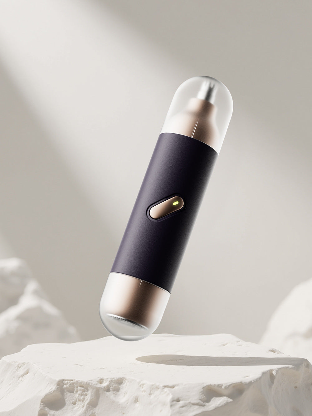 Electric Nose Hair Trimmer with Light - Washable Dual Blades Mini Shaver