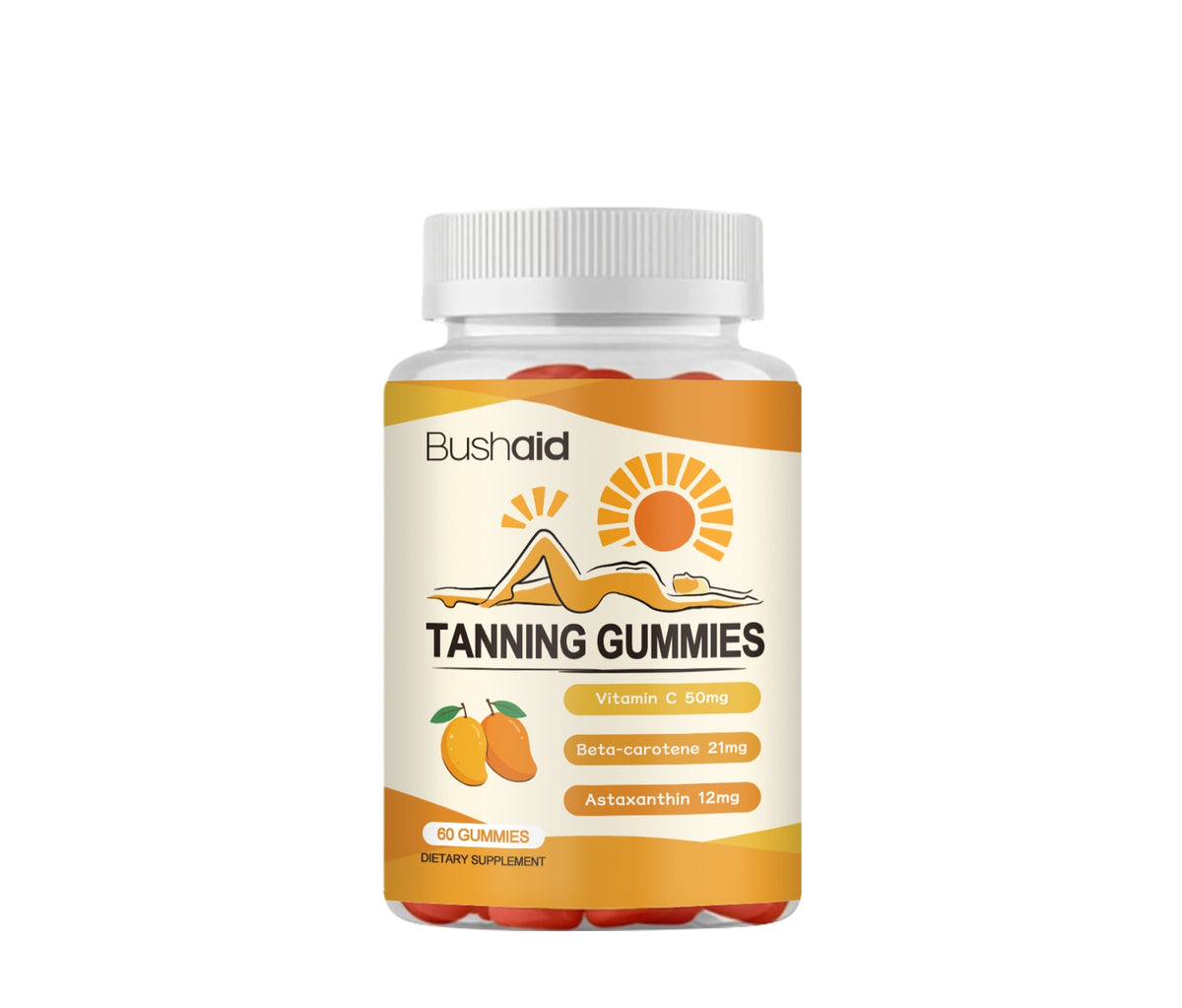 Health & Beauty Vitamin Gummies with White Caps - 60 Count