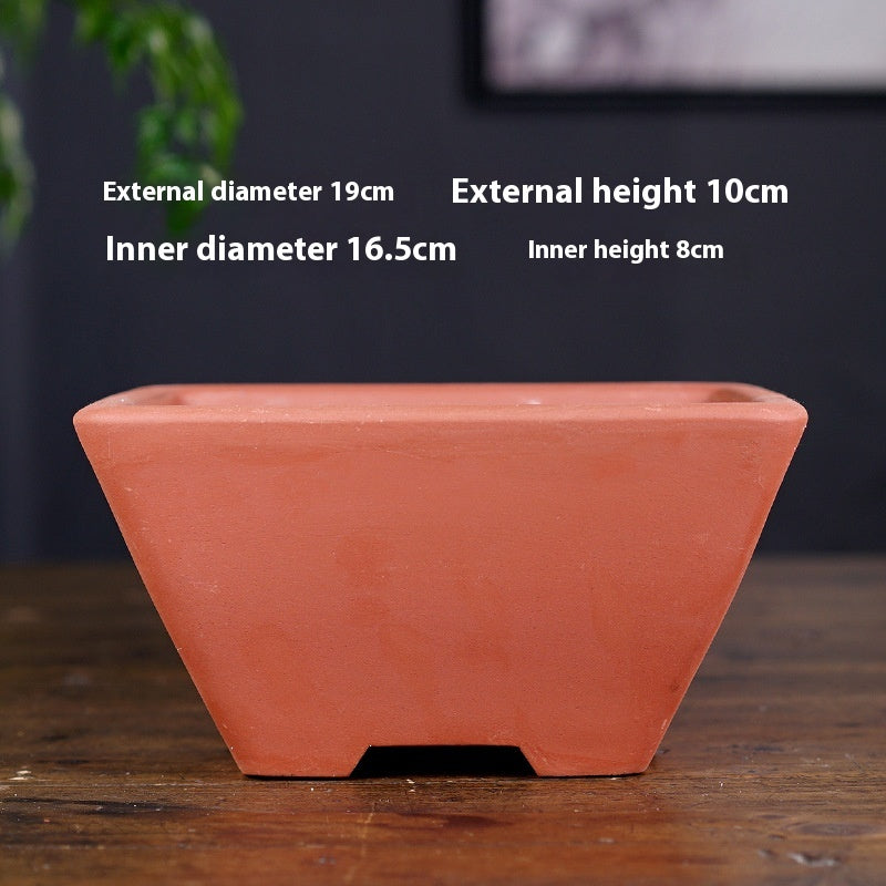 Breathable Ceramic Flower Pot for Home Garden Office Balcony - Multiple Colors