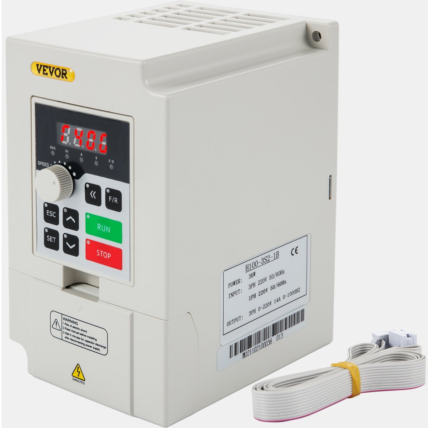 3KW Variable Frequency Drive Inverter - 220V AC, CNC Motor Control