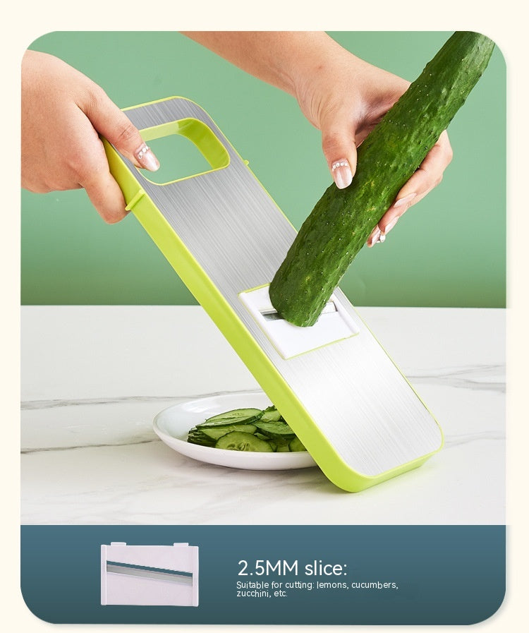 Multi-Function Vegetable Chopper with Stainless Steel Cutter and Storage
