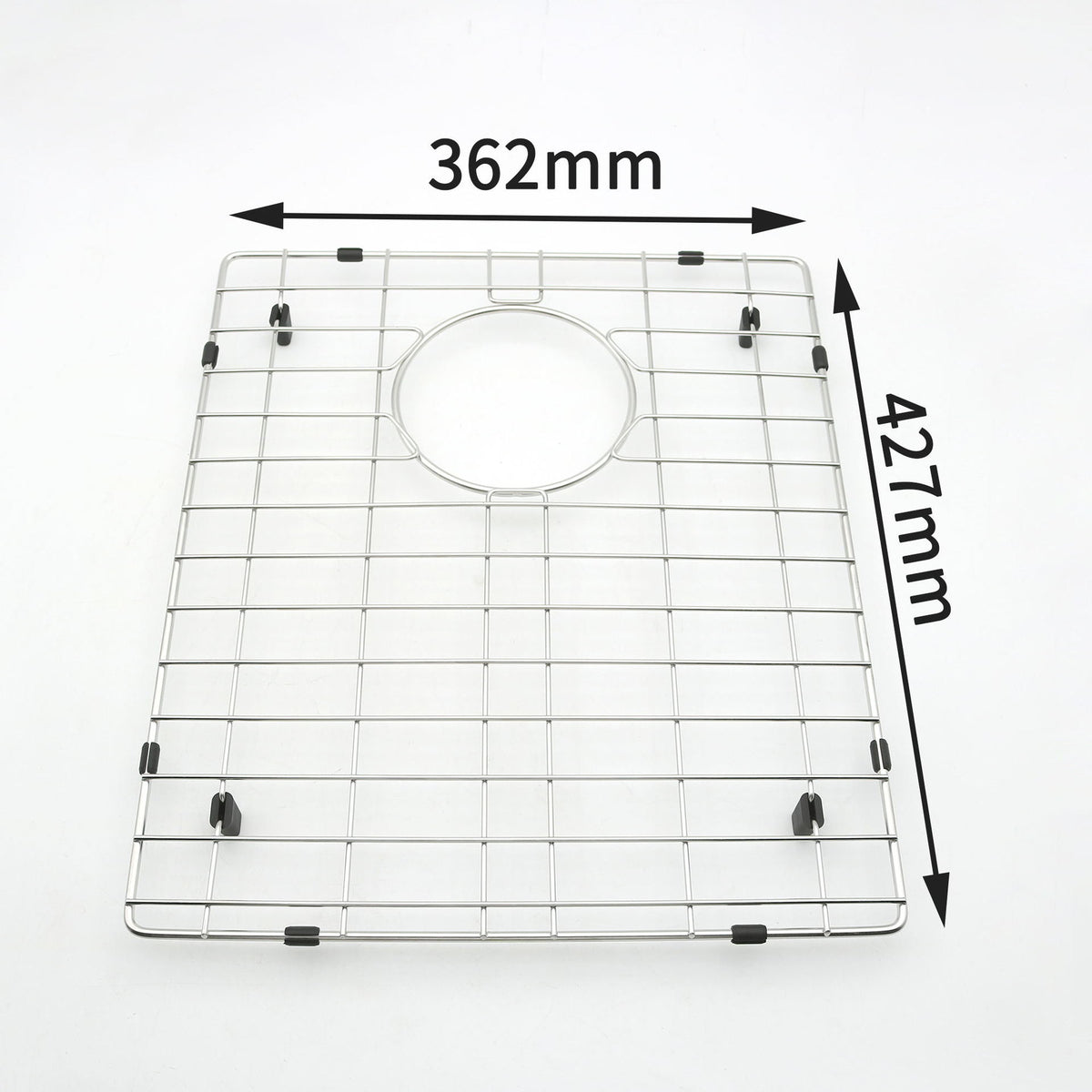 Stainless Steel Sink Drain Grid - Kitchen Sink Bottom Protector 362x427mm