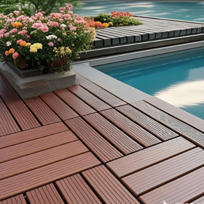 Interlocking Deck Tiles 44 Pack Waterproof Outdoor Patio Flooring 12x12 Square