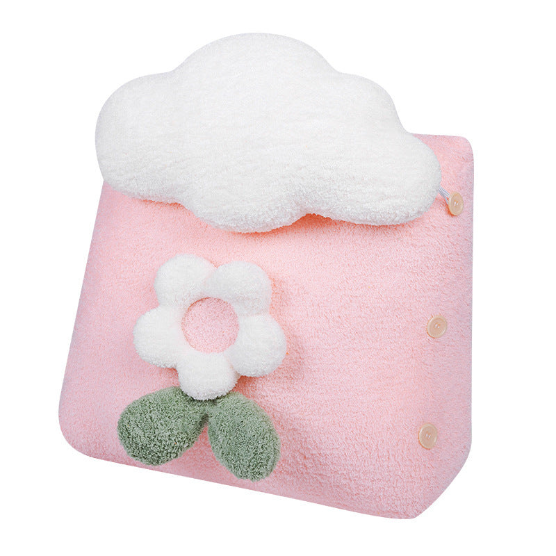 Cute Cloud-Shaped Bedside Pillow for Dorm Rooms - Plush Sleep Cushion