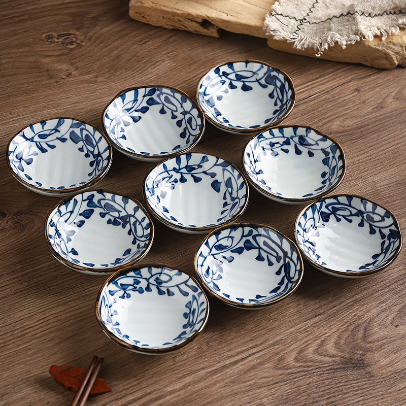 Ceramic Soy Sauce Dipping Dish - Handmade 4-Inch Tableware for Condiments