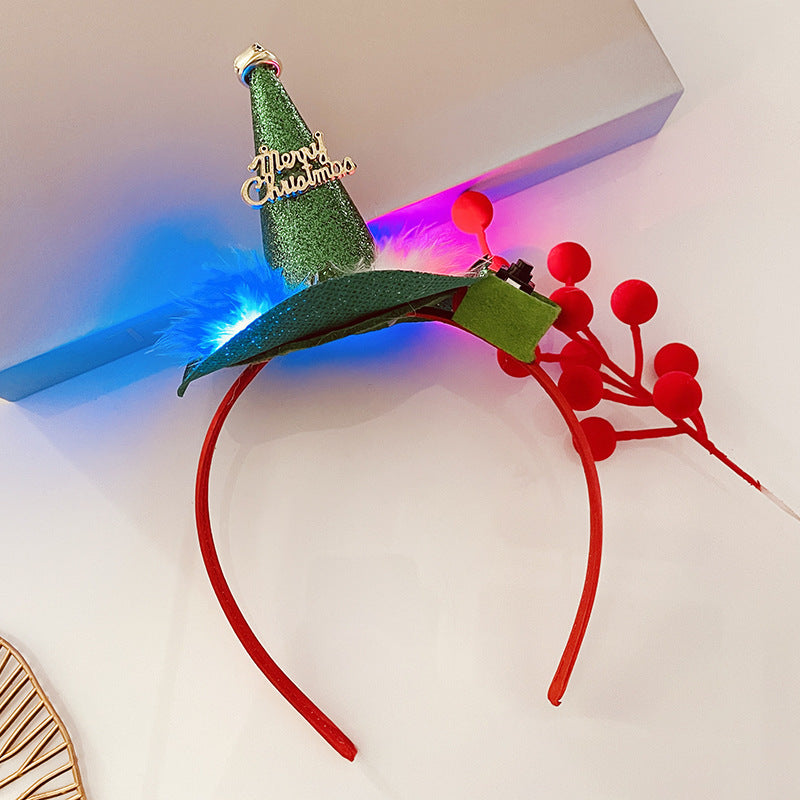 Christmas Light Headband for Women – Snowflake & Holiday Styles